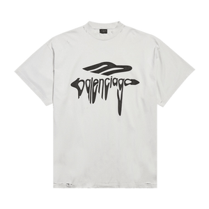 Balenciaga Oversized T-Shirt 'Dirty White/Black'