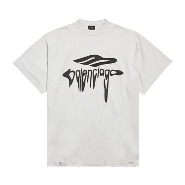 Balenciaga Oversized T-Shirt 'Dirty White/Black'