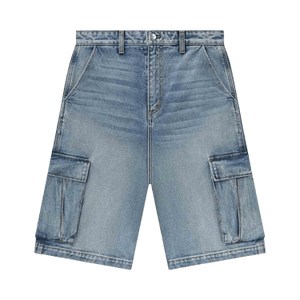 Rhude Cargo Denim Baggy Short 'Bay Indigo'