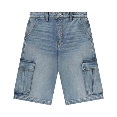 Rhude Cargo Denim Baggy Short 'Bay Indigo'