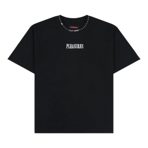 Pleasures Cut Here Heavyweight Tee 'Black'
