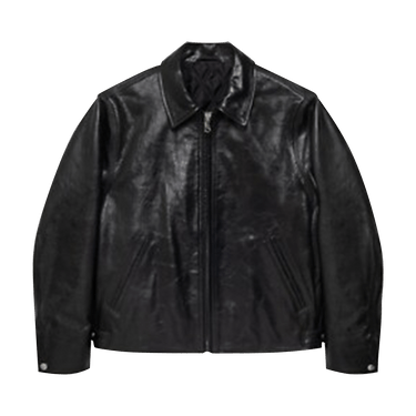 Stussy Garage Jacket Leather 'Black'