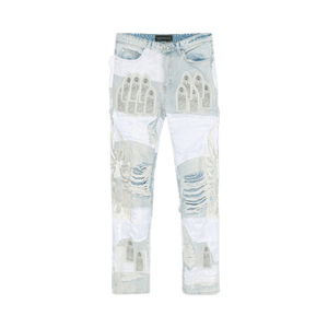 Who Decides War Winged Organza Denim Pants 'Sky'