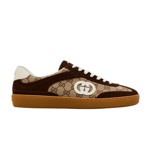 Gucci G75 'Interlocking G - Dark Brown Suede'