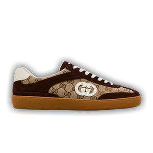 Gucci G75 'Interlocking G - Dark Brown Suede'