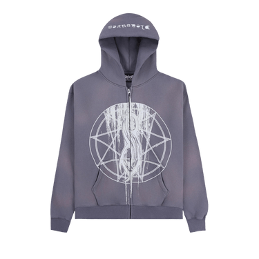 Pleasures Nonagram Zip Hoodie 'Smoke'