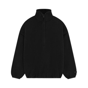 Fear of God Essentials Brushed Half Zip Pull Over 'Black'