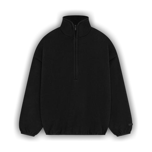 Fear of God Essentials Brushed Half Zip Pull Over 'Black'