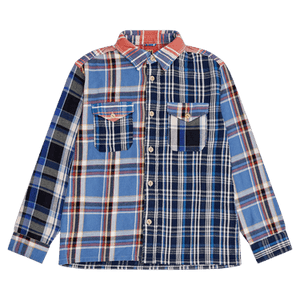 Human Made Crazy Check Long-Sleeve Shirt 'Blue'