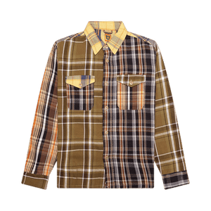 Human Made Crazy Check Long-Sleeve Shirt 'Yellow'