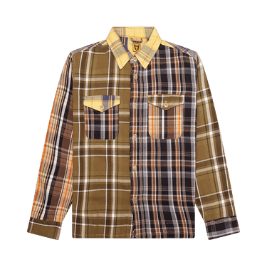 Human Made Crazy Check Long-Sleeve Shirt 'Yellow'