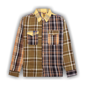 Human Made Crazy Check Long-Sleeve Shirt 'Yellow'