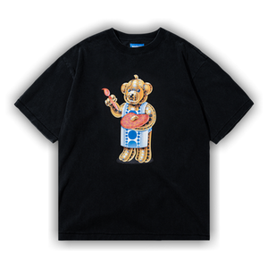 Market Infinity Bear T-Shirt 'Washed Black'