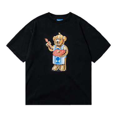 Market Infinity Bear T-Shirt 'Washed Black'