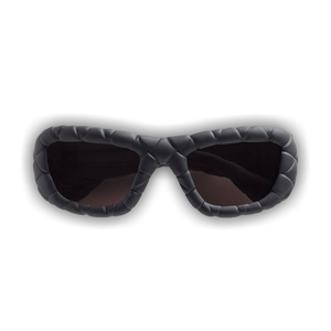 Bottega Veneta Intrecciato Rectangular Sunglasses 'Black/Grey'