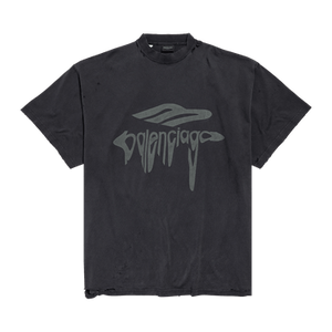 Balenciaga 3B Liquefied T-Shirt 'Faded Black/Anthracite'