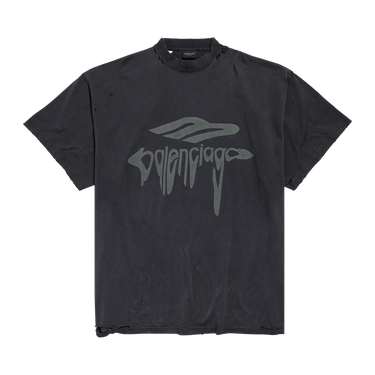 Balenciaga 3B Liquefied T-Shirt 'Faded Black/Anthracite'