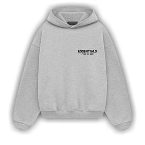 Fear of God Essentials Kids Fleece Hoodie 'Light Heather Grey'