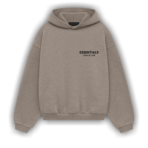 Fear of God Essentials Kids Fleece Hoodie 'Heather Grey'