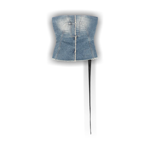 Rick Owens DRKSHDW Denim Bustier Top 'Washed Indigo'