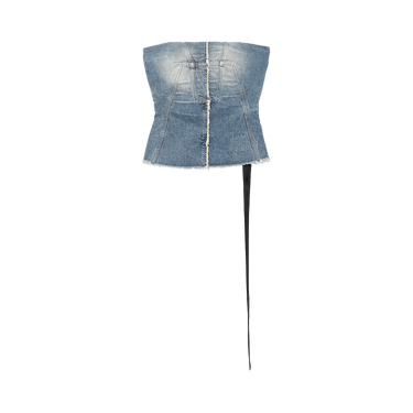 Rick Owens DRKSHDW Denim Bustier Top 'Washed Indigo'
