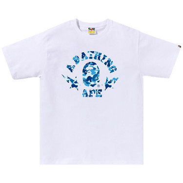 BAPE ABC Camo Sta College Tee 'White/Blue'