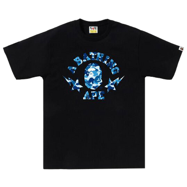 BAPE ABC Camo Sta College Tee 'Black/Blue'
