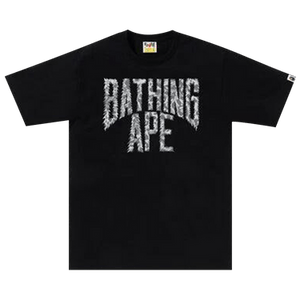 BAPE Wild Leopard Pattern NYC Logo Tee 'Black/Grey'