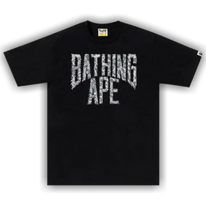 BAPE Wild Leopard Pattern NYC Logo Tee 'Black/Grey'