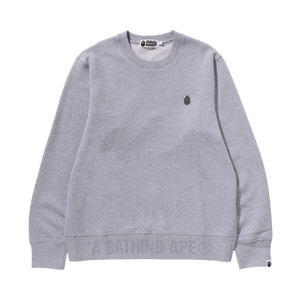 BAPE One Point Crewneck Sweatshirt 'Grey'