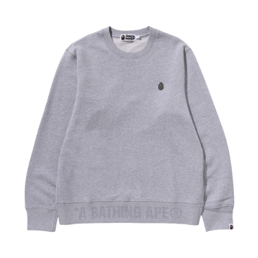 BAPE One Point Crewneck Sweatshirt 'Grey'