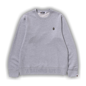BAPE One Point Crewneck Sweatshirt 'Grey'