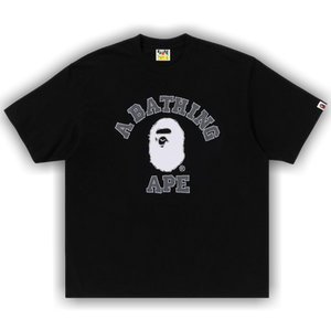 BAPE Hand Drawn College Relaxed Fit Tee 'Black'