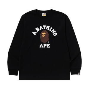BAPE College Long-Sleeve Tee 'Black'