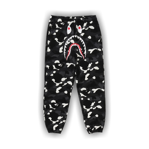 BAPE City Camo Shark Relaxed Fit Sweatpants 'Black'