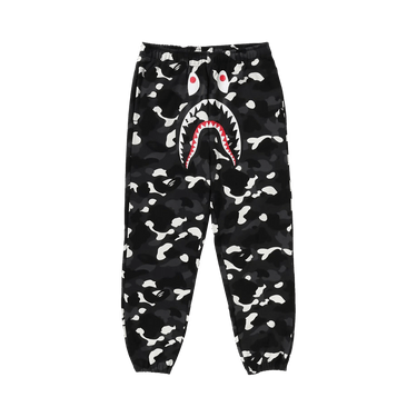 BAPE City Camo Shark Relaxed Fit Sweatpants 'Black'