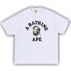 BAPE Sta College Relaxed Fit Tee 'White'
