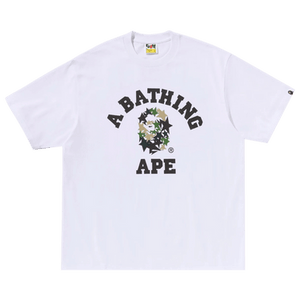 BAPE Sta College Relaxed Fit Tee 'White'