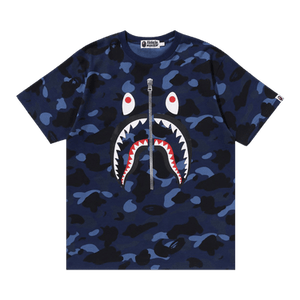 BAPE Color Camo Shark Tee 'Navy'