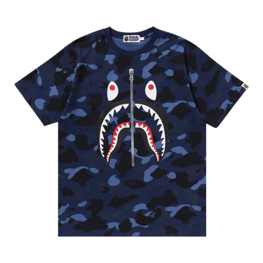 BAPE Color Camo Shark Tee 'Navy'