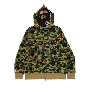 BAPE ABC Camo 2nd Ape Full Zip Hoodie 'Green'