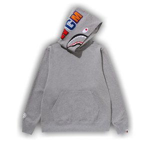 BAPE Shark Pullover Hoodie 'Grey'