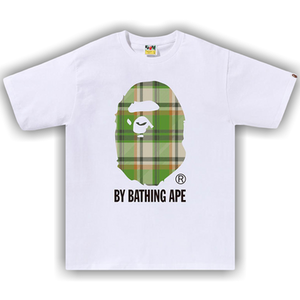 BAPE Check By Bathing Ape Tee 'White/Green'