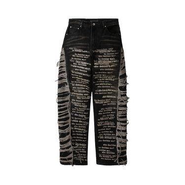 Who Decides War Ultra Flare Scripture Denim Pants 'Chestnut'