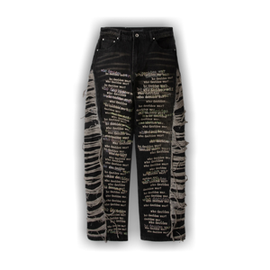 Who Decides War Ultra Flare Scripture Denim Pants 'Chestnut'