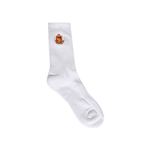 Rhude Embroidered Chevron Crest Sock 'White'