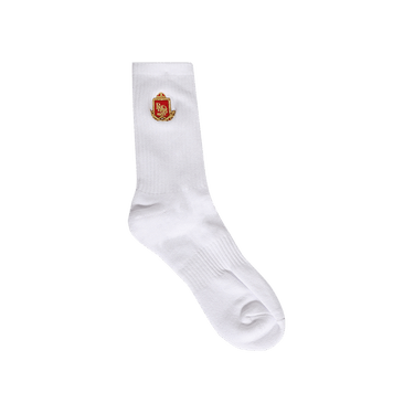 Rhude Embroidered Chevron Crest Sock 'White'