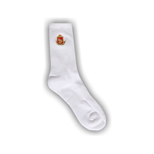 Rhude Embroidered Chevron Crest Sock 'White'