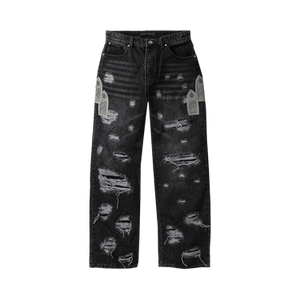 Who Decides War Side Patch Relaxation Denim Jeans 'Vintage Grey'