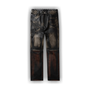 Who Decides War Ombre Studded Leather Pant 'Rust'